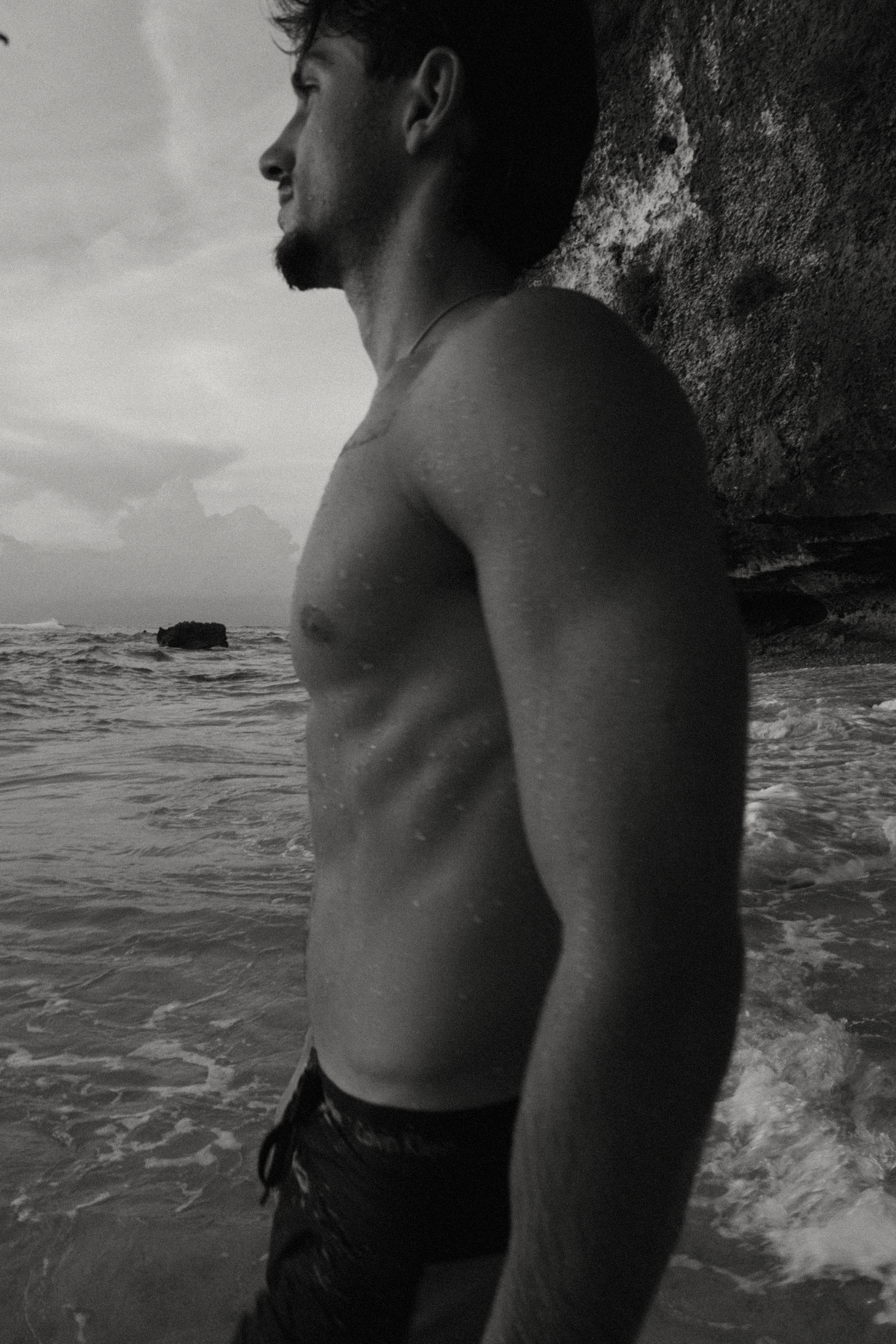 Black and white portrait